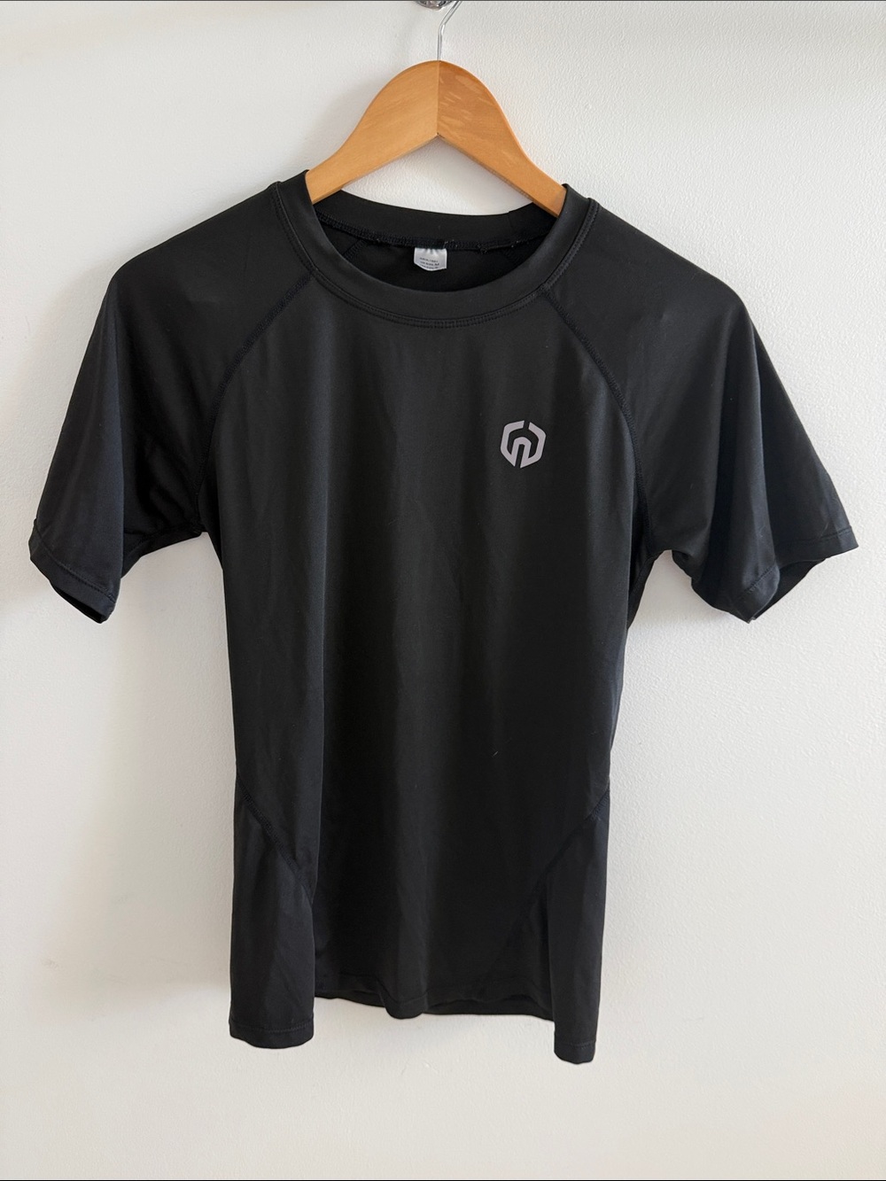 Black Performance Short-Sleeve Men's Shirt